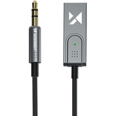 Ankilo Dernier adaptateur Bluetooth AUX pour voiture, récepteur Bluetooth 5.3, appels mains libres, USB Type-C, récepteur de musique Bluetooth sans