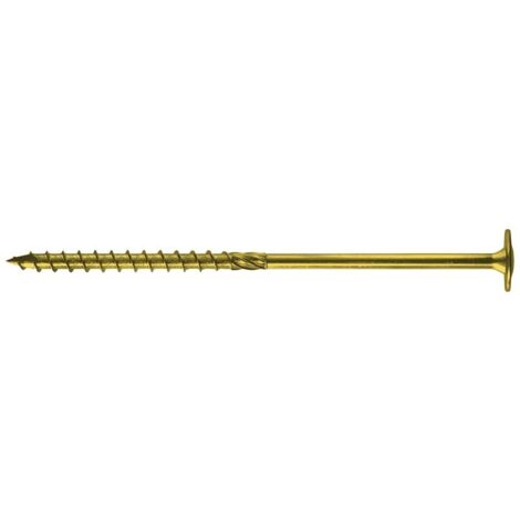 Vis à bois à tête Torx galvanisée jaune 6 x 160 mm T30 - 100 pièces - SPKK 6 x 160 Z (1/2)