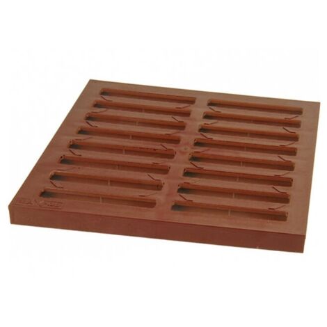 GRILLE DE REGARD 300300 PVC A15 MARRON - MX 01776