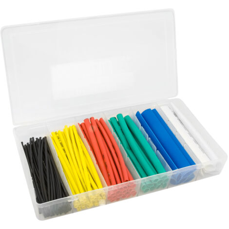 ENSEMBLE DE GAINES THERMORÉTRACTABLES 100 PIÈCES MÉLANGE DE COULEURS - E-651-9991 (1/2)