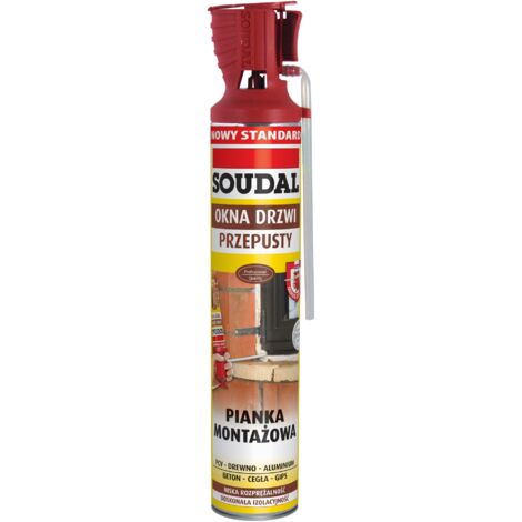 SOUDAL GENIUS GUN 500ML MOUSSE DE MONTAGE POUR TUYAU - PIA 500 SOU