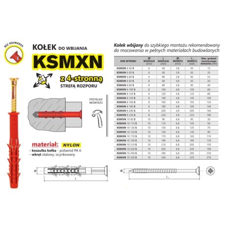 GOUPILLE DE MONTAGE RAPIDE KSMXN 640MM - 2 STO - KXH 640 (1/2)