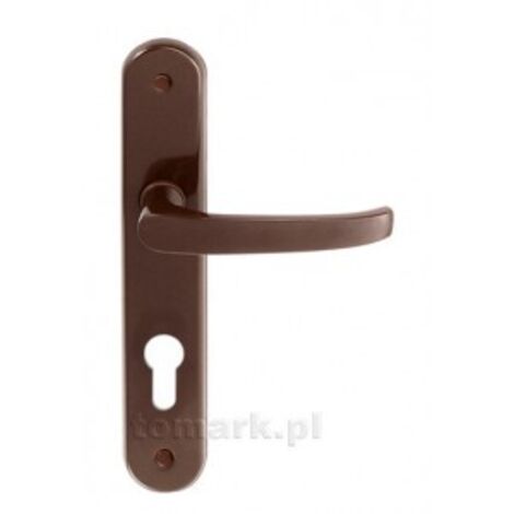 POIGNÉE DE PORTE MARRON PEINTE 90 MM POUR CYLINDRE - MP KL D9Y BR
