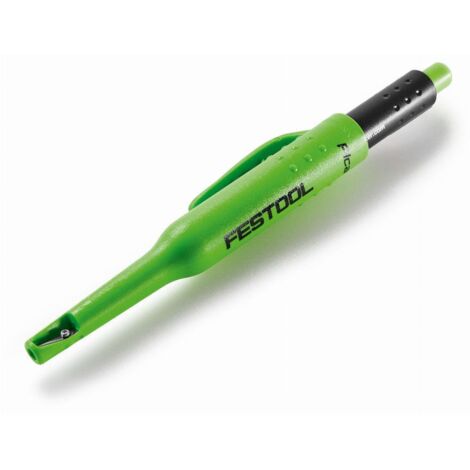 Festool – 204147 Crayon PICA MAR-S 2B – Mine graphite 2,8mm – Tube en acier spécial – Pour surfaces claires et foncées