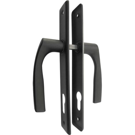 POIGNÉE DE PORTAIL NATI, PEINTE EN NOIR, 90 MM, VERROUILLÉE À CLÉ - MP KL D9KFCZ