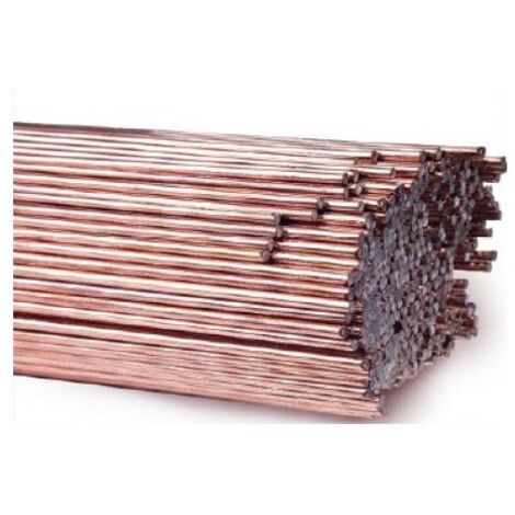 Baguette de soudure cuivrée 3,25 x 1 000 mm SPG1, conditionnement 10 kg - 10 kg - DRU 3,25 x 1 cu