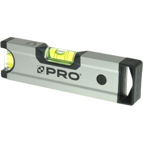 NIVEAU DE POCHE ANODISÉ AVEC AIMANT 18CM - 100-A6-017 (1/4)