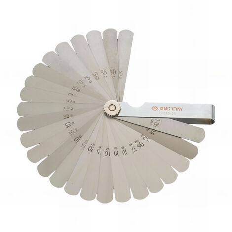 Jauges de sensibilité (25 pièces) 0,04-1,00 mm 13 x 85 mm - KY77335-25 (1/2)