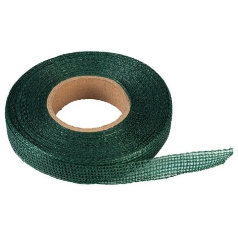 RUBAN DE JARDINAGE 50 M x 30 MM VERT POUR ATTACHER LES PLANTES - SB MT50/3 (1/2)