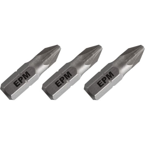 EMBOUTS DE TOURNEVIS 25 MM 3 PIÈCES PZ2 - E-400-0375 (1/2)