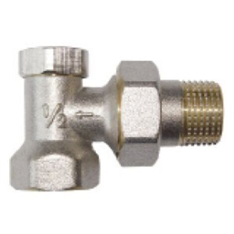ROBINET DE RADIATEUR AVEC RACCORD DE TUYAU, RETOUR D'ÉQUERRE EN ACIER 1/2 - H/CZ-51-K15