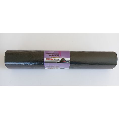Sacs poubelle 120 L 70 x 110 cm Noir 25 pièces - AN 120 L/25 CZ