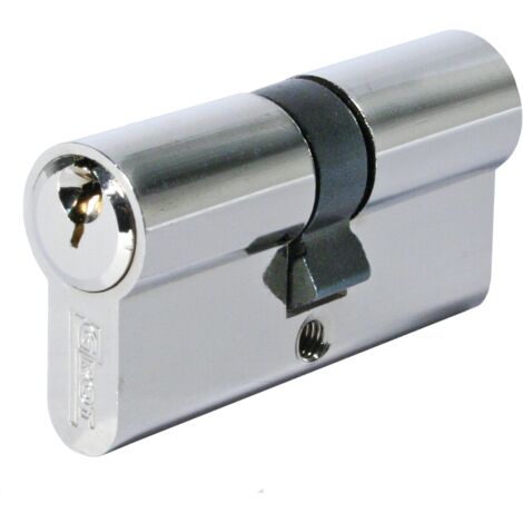 CYLINDRE DE SERRURE 31/31MM 62MM NICKEL 5 CLÉS - G-700-0110 (1/2)