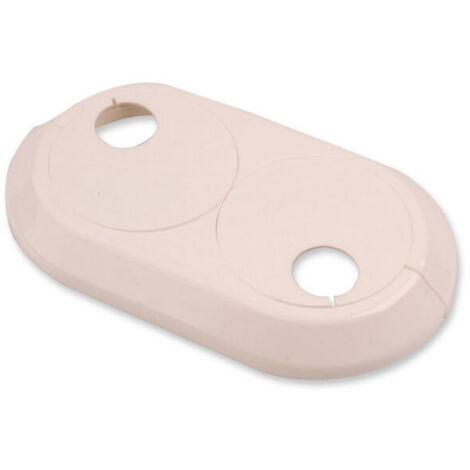 15mm Double PVC Blanc Radiateur Plastique Conduite D'eau Couverture Collier