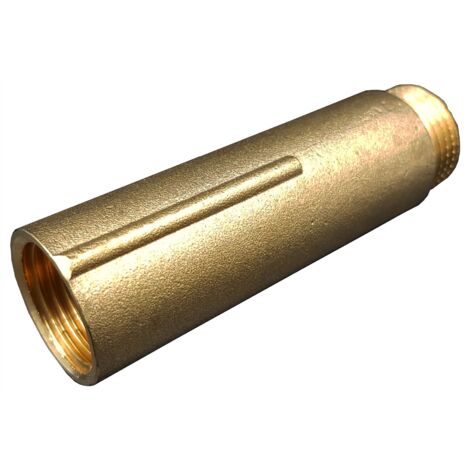 70mm de long 1/2" (15mm) Tuyau Enfilez Extension Femme Homme x Fonte Laiton (1/4)