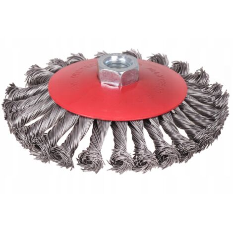 Brosse Métallique Tressée 125 Mm Avec Filetage M14 - Pour Nettoyage Et Dérouillage, Neuve