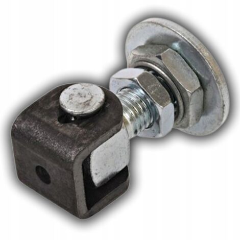 2 Charnières Réglables Avec Filetage M16 – Pour Portails, Grillages – Zinguées – Neufes