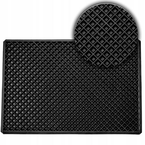 Calloway Mills Paillasson Monogramme L – 43,2 X 104,1 Cm – Caoutchouc Robuste + Insert Coco – Long Pour Porte Double