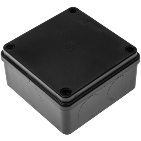 Boîtier en saillie S-Box 116C - 100x100x50, sans presse-étoupes, noir IP65
