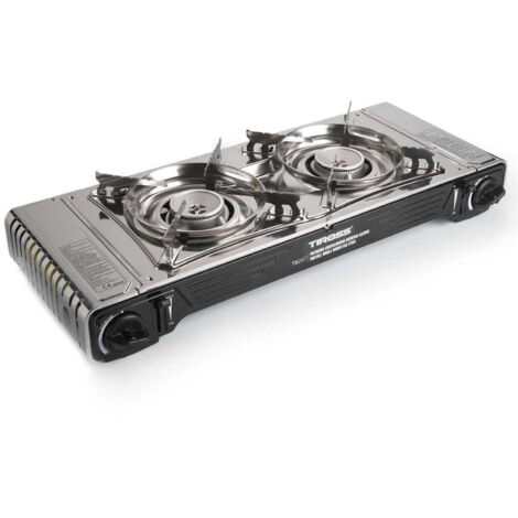 Réchaud de camping à gaz double 2,2 kW x 2 TIROSS TS-267 (1/5)