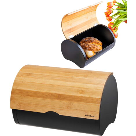 Boîte à pain en acier 32 cm, récipient à pain KLAUSBERG KB-7711 (1/5)