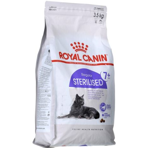 Croquettes pour chat stérilisé 7+ 3,5 kg – Nourriture sèche volaille – Contrôle du poids et santé rénale – Pour chats adultes – Royal Canin