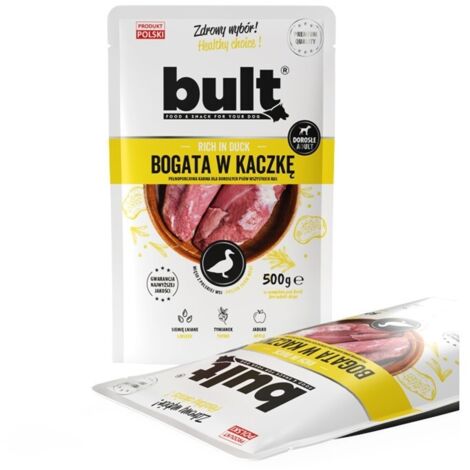 Sachet BULT de viande riche en canard pour chien 100g (1/2)
