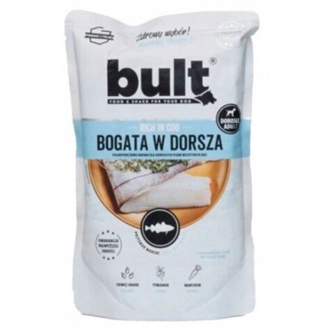 NOURRITURE HUMIDE POUR CHIEN BULT SACHET RICHE EN MORUE 100G