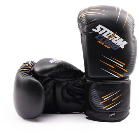Gants de boxe StormCloud StarFall Noir/Jaune 14 oz (1/5)