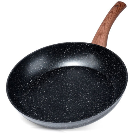 Poêle à frire en granit 28 cm pour induction à gaz