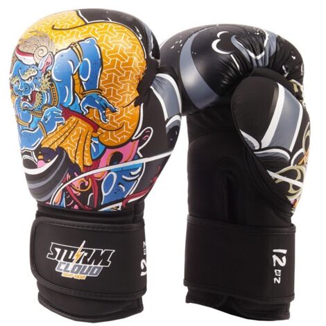 Gants de boxe StormCloud Boxing Pro Daisho FUJIN & RAIJIN en cuir véritable 14 oz (1/5)