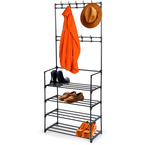 Cintre + étagère à chaussures en métal pour armoire (1/5)