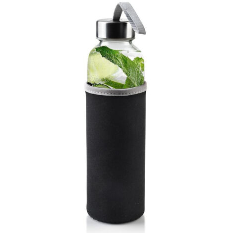 Bouteille en verre pour boissons, eau, jus, limonade, cocktail, smoothie, 0,49 L (1/5)