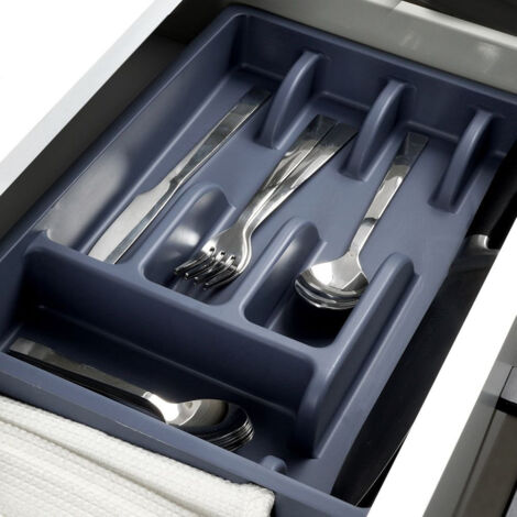 Range Couverts - Plateau d'Ustensiles Extensible pour Tiroir - Organisateur de Tiroir Réglable - contenir des Cuillères, Fourchettes - Blanc | Leroy Merlin Range Couverts - Plateau d'Ustensiles Extensible pour Tiroir - Organisateur de Tiroir Réglable - contenir des Cuillères, Fourchettes - Blanc | Leroy Merlin