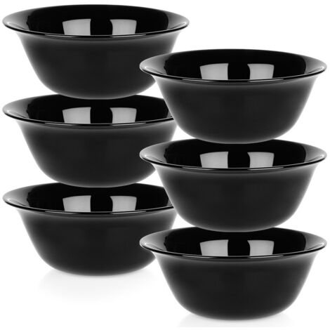 Lot de 6 saladiers en acier inoxydable - Diamètre : 17 cm - Empilables - En acier inoxydable de qualité supérieure - Passe au lave-vaisselle - Pour saladier, service, collation (argenté