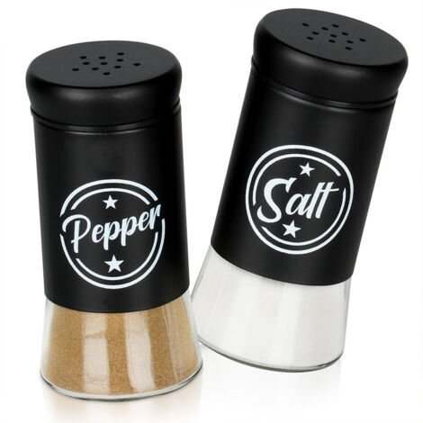 Ensemble sel et poivre Salière Poivrière Récipient à épices en verre