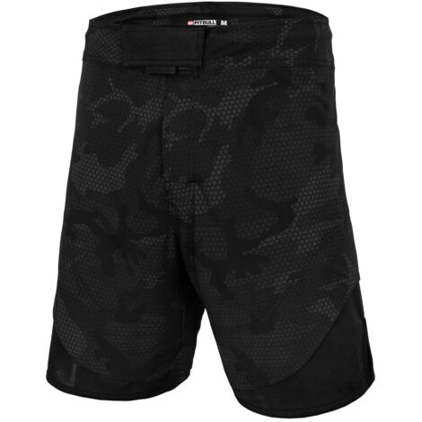 Short de grappling Pitbull MMA 1 Net Camo 2 All Black Camo L (1/5)