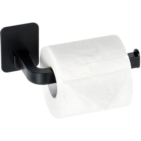 Porte-papier toilette mural autocollant noir (1/5)