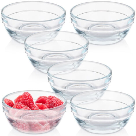 6x Saucières en verre, 7,5 cm, 80 ml (1/5)