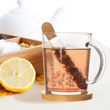 Tasse Tisane Thé Avec Infuseur Et Couvercle - Grande Mug Céramique 500ml Vert