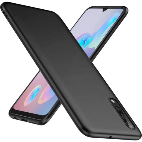 COQUE EN SILICONE NOIRE POUR SAMSUNG GALAXY A50/A50S FLEXIBLE ET FINE SMA505FN (1/5)