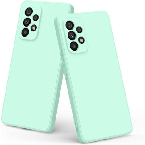 LOT DE 2 COQUES POUR SAMSUNG GALAXY A53 5G SILICONE MENTHE SM-A5360 (1/5)