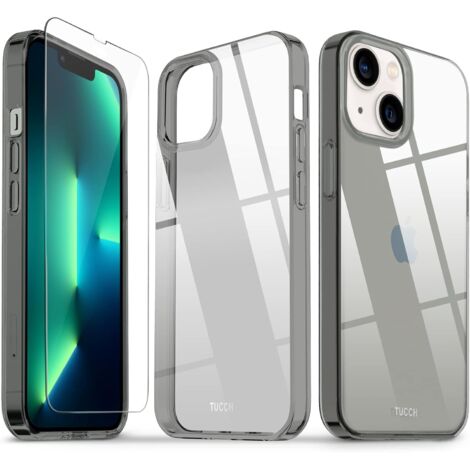 COQUE POUR APPLE IPHONE 13 MINI 5.4' 2021 GRIS + VERRE (1/5)