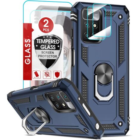 COQUE POUR XIAOMI REDMI 10 BLEU MARINE ARMOR + 2 FILMS DE PROTECTION (1/5)