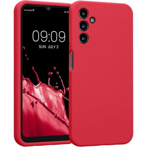 COQUE EN SILICONE POUR SAMSUNG GALAXY A13 5G ROUGE MAT SM-A136U (1/5)