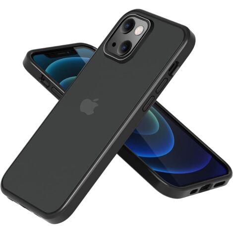 COQUE POUR APPLE IPHONE 13 6,1" NOIR SEMI-TRANSPARENT MAT A2482 (1/5)