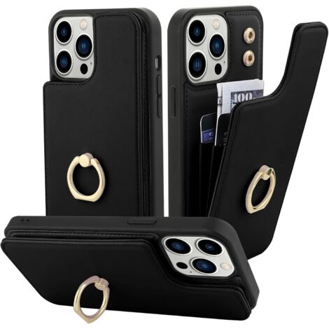 COQUE POUR IPHONE 13 PRO MAX 6.7 5G NOIR PORTEFEUILLE (1/5)