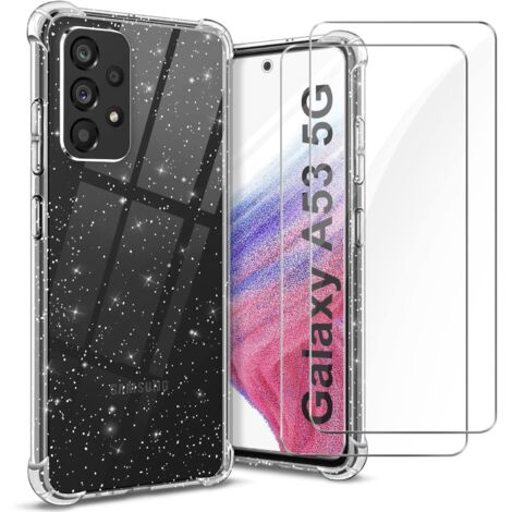 COQUE POUR SAMSUNG GALAXY A53 5G SILICONE PAILLETTES + 2X VERRE TREMPÉ (1/5)