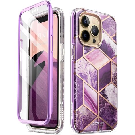 COQUE POUR APPLE IPHONE 13 PRO 6,1 POUCES 2021 VIOLET OR (1/5)