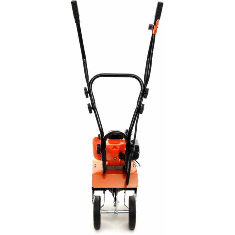 Motobineuse à Essence 52cc - Motoculteur Jardin 1700W 2 Temps - Largeur 30cm - 4 Lames Acier